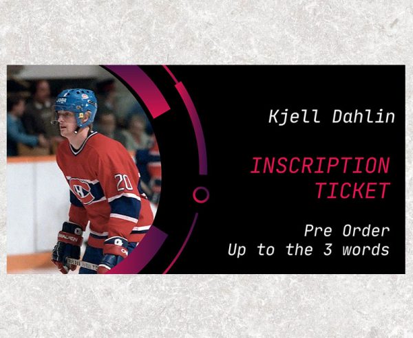 Kjell Dahlin Pre-Order Inscription (Up to 3 Words)