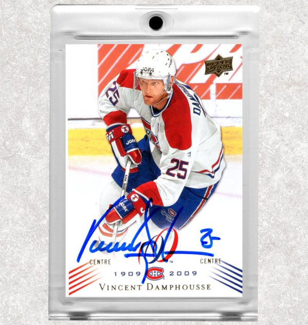 Vincent Damphousse Montreal Canadiens 2008-09 Upper Deck Centennial Autographed Card