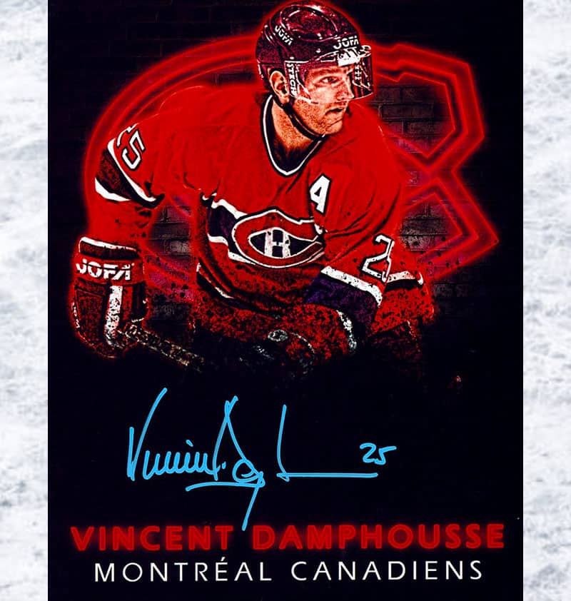 Vincent Damphousse Montreal Canadiens Autographed 8x10
