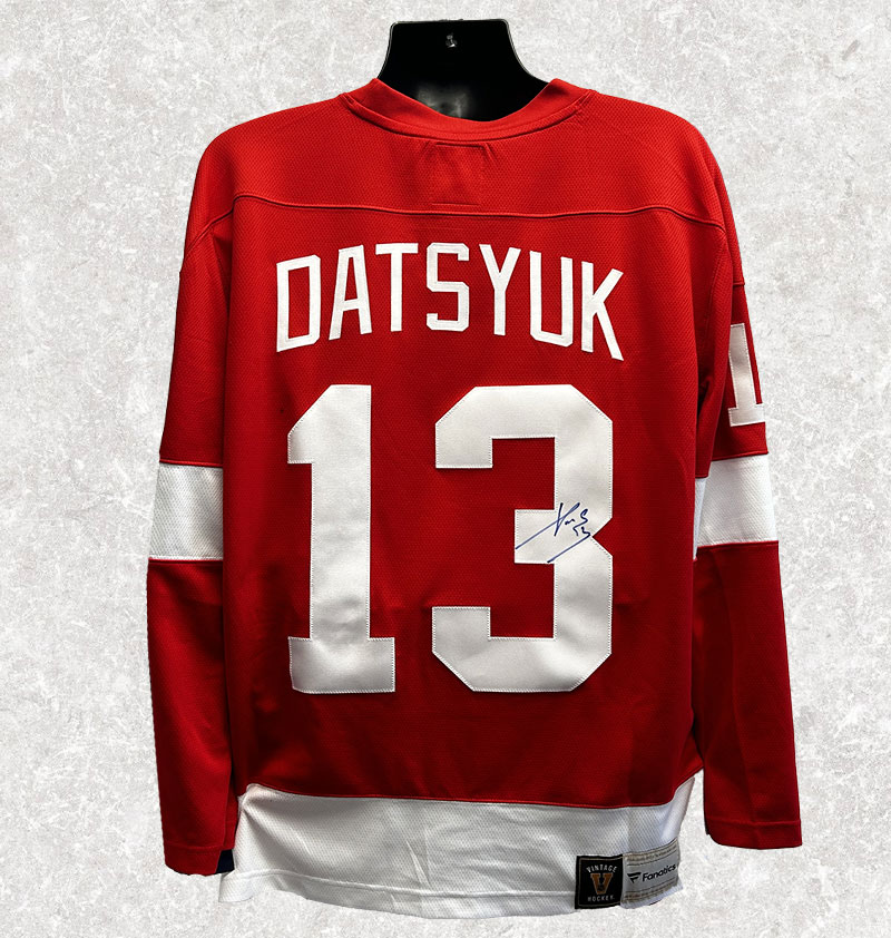 Pavel Datsyuk Detroit Red Wings RBK Premier Autographed Jersey