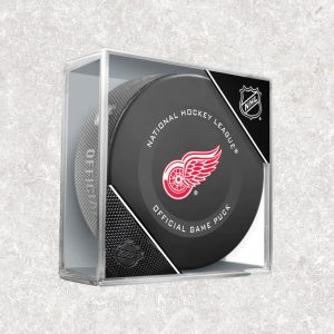 Danny Gare Pre-Order Detroit Red Wings Official Game Autographed Puck
