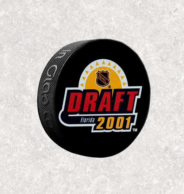 Patrick Sharp Pre-Order 2001 NHL Draft Autographed Puck