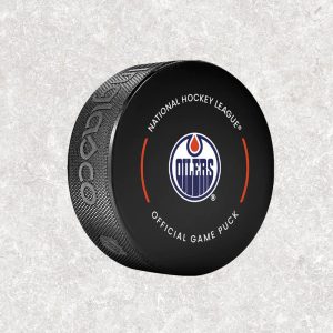 Marty McSorley Pre-Order Edmonton Oilers Official Game Autographed Puck