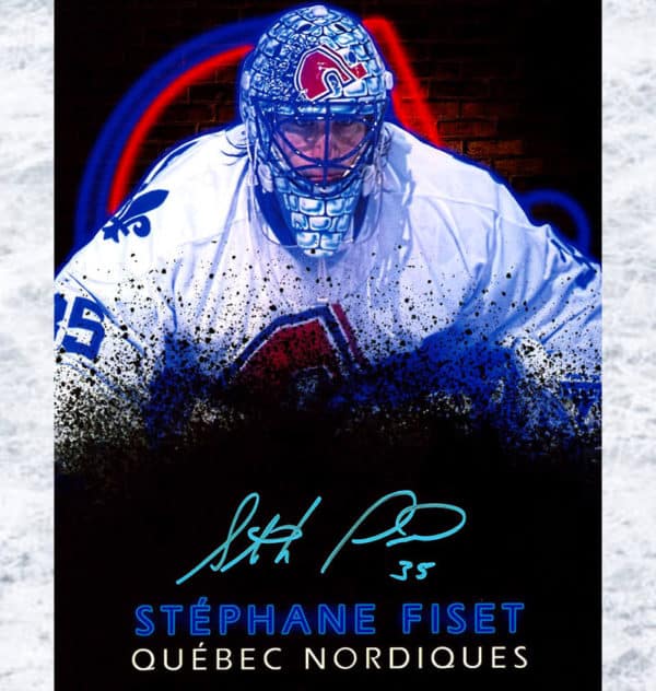 Stephane Fiset Quebec Nordiques Autographed 8x10