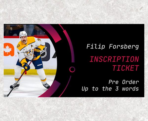 Filip Forsberg Pre-Order Inscription (Up to 3 Words)
