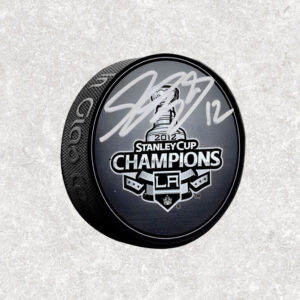 Simon Gagne Los Angeles King Stanley Cup 2012 Autographed Puck