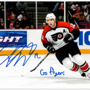 Simon Gagne Philadelphia Flyers Autographed 8x10