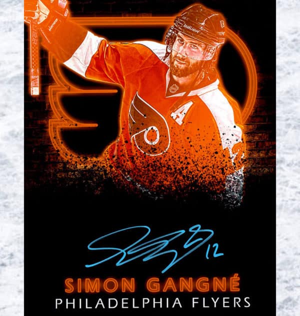 Simon Gagne Philadelphia Flyers Autographed 8x10