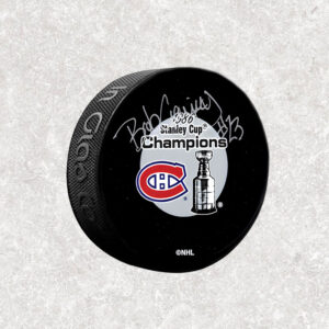 Bob Gainey Montreal Canadiens 1986 Stanley Cup Autographed Puck