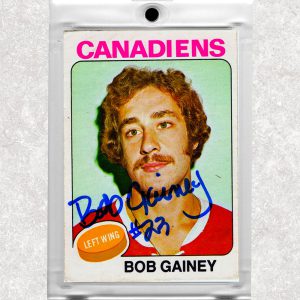 Bob Gainey Montreal Canadiens 1975-76 O-Pee-Chee #278 Autographed Card