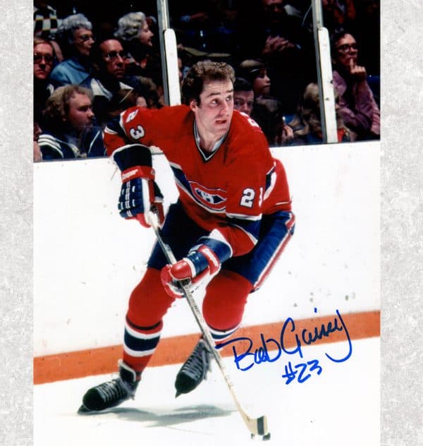 Bob Gainey Montreal Canadiens Autographed 8x10