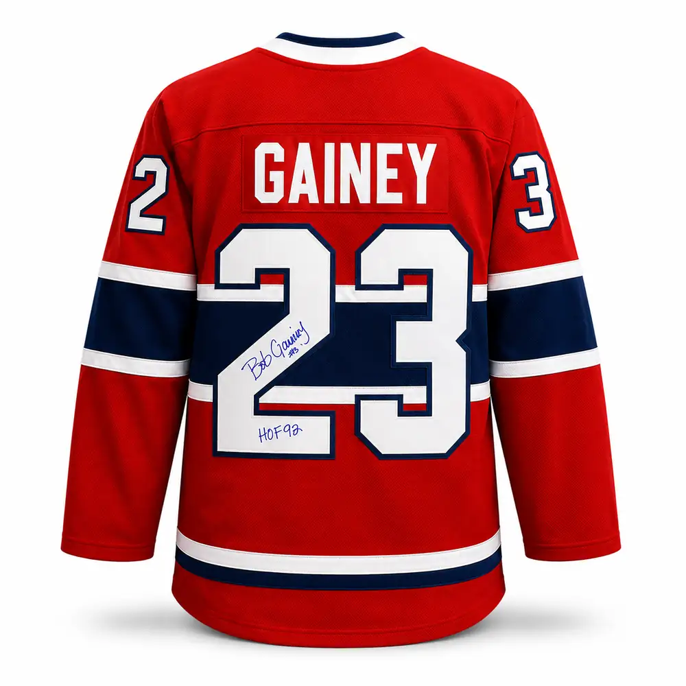 Bob Gainey Montreal Canadiens Autographed Replica Jersey