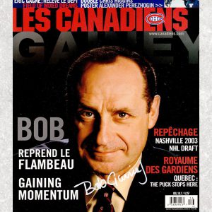 Bob Gainey Montreal Canadiens Autographed Magazine