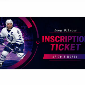 Doug Gilmour Pre-Order Inscription (Up to 3 Words)