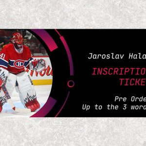 Jaroslav Halak Pre-Order Inscription (Up to 3 Words)