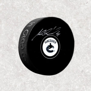Jaroslav Halak Vancouver Canucks Autographed Puck