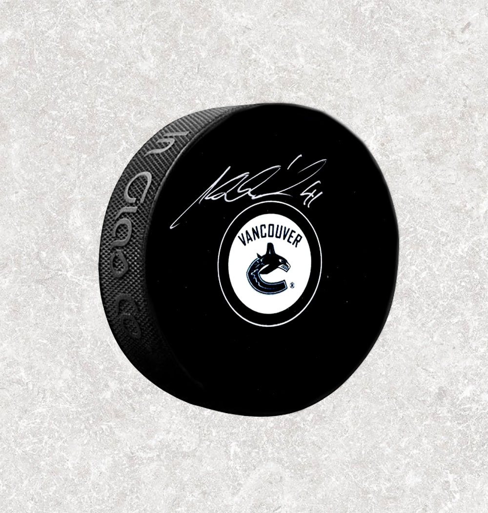 Jaroslav Halak Vancouver Canucks Autographed Puck