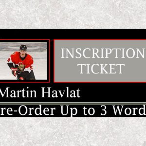 Martin Havlat Pre-Order Inscription (Up to 3 Words)