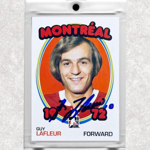 Guy Lafleur Montreal Canadiens In The Game Autographed Card