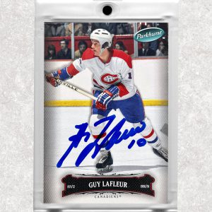 Guy Lafleur Montreal Canadiens Parkhurst Autographed Card