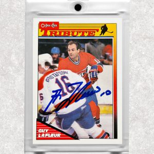 Guy Lafleur Montreal Canadiens O-Pee-Chee Autographed Card
