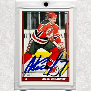 Alexei Kasatonov New Jersey Devils O-Pee-Chee Autographed Card