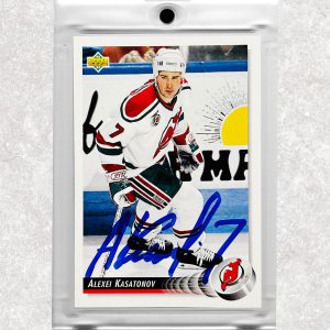 Alexei Kasatonov New Jersey Devils Upper Deck Autographed Card