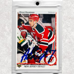 Claude Lemieux autographed Hockey Card (New Jersey Devils) 1992