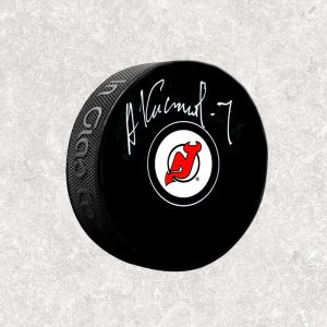 Alexei Kasatonov New Jersey Devils Autographed Puck