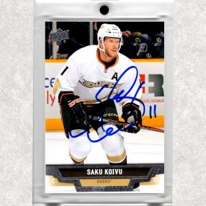 Saku Koivu Anaheim Ducks 2013-14 Upper Deck #175 Autographed Card