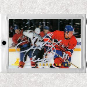 Saku Koivu Montreal Canadiens Ice Breakrrs Autographed Card
