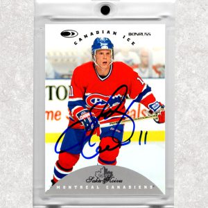 Saku Koivu Montreal Canadiens 1996-97 Donruss Ice #40 Autographed Card