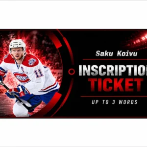 Saku Koivu Pre-Order Inscription (Up to 3 Words)