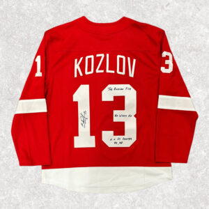 Slava Kozlov Detroit Red Wings Autographed Jersey