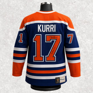 Jari Kurri Edmonton Oilers Autographed Replica Jersey