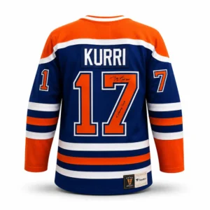 Jari Kurri Edmonton Oilers Autographed Replica Jersey