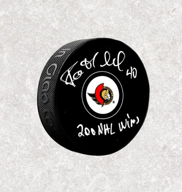 Patrick Lalime Ottawa Senators Autographed Puck w/inscription