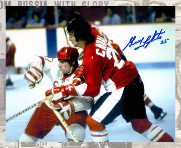 Guy Lapointe Team Canada 1972 Summit Series Autographed 8x10