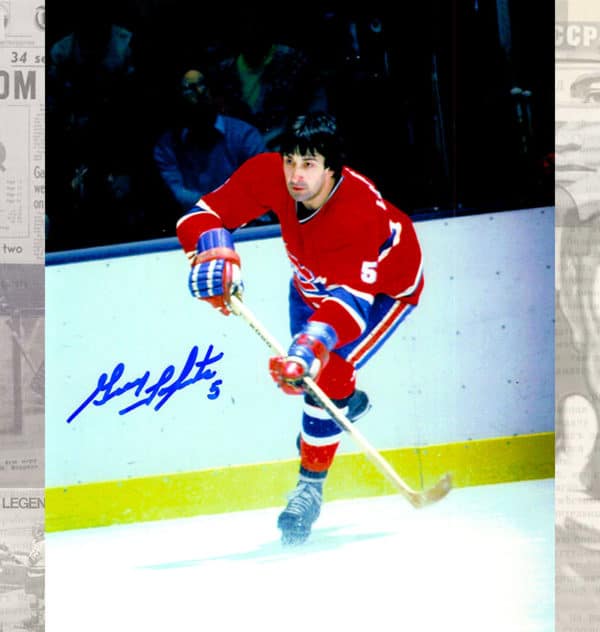 Guy Lapointe Montreal Canadiens Autographed 8x10