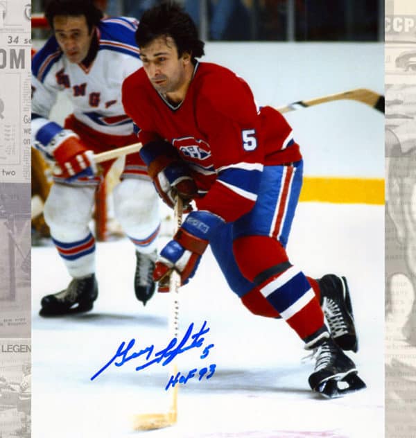 Guy Lapointe Montreal Canadiens Autographed 8×10 – jlbsportrarities