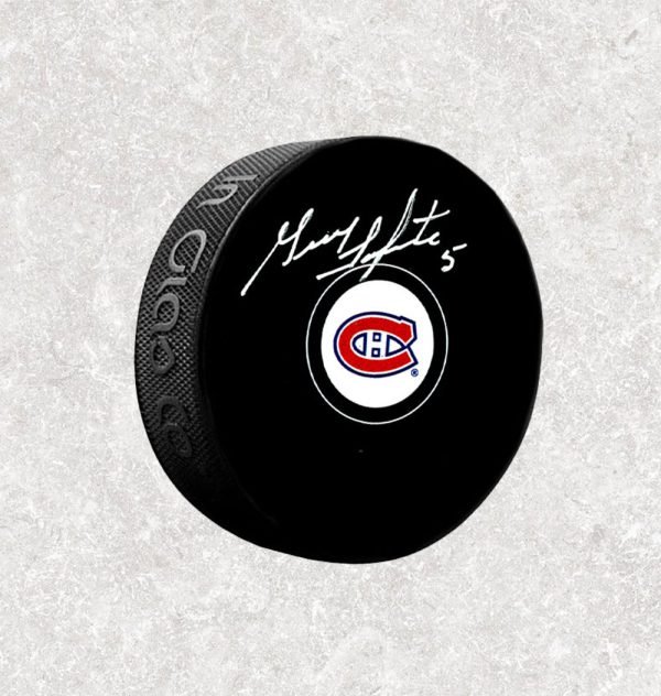 Guy Lapointe Montreal Canadiens Autographed Puck