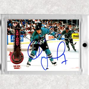 Igor Larionov San Jose Sharks 1994-95 Pinnacle #74 Autographed Card