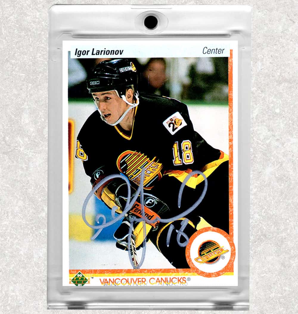 Igor Larionov Signed 1991-92 Pro Set Hockey Card - Vancouver Canucks –  PastPros