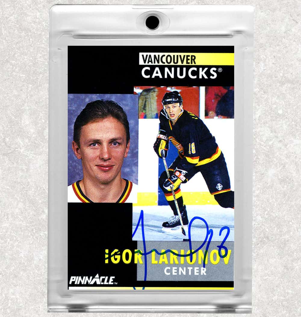 Igor Larionov 1990-91 Upper Deck Rookie Card #128 NHL Vancouver Canucks