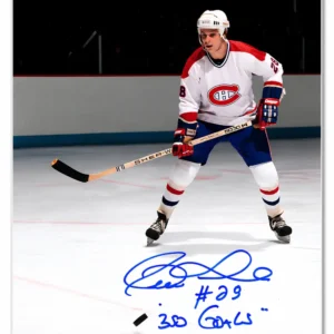 Pierre Larouche Montreal Canadiens Autographed 8x10