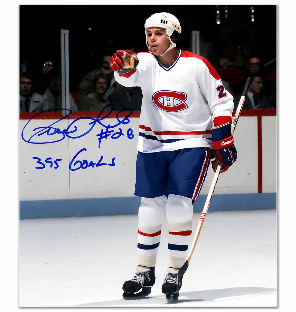 Pierre Larouche Montreal Canadiens Autographed 8x10