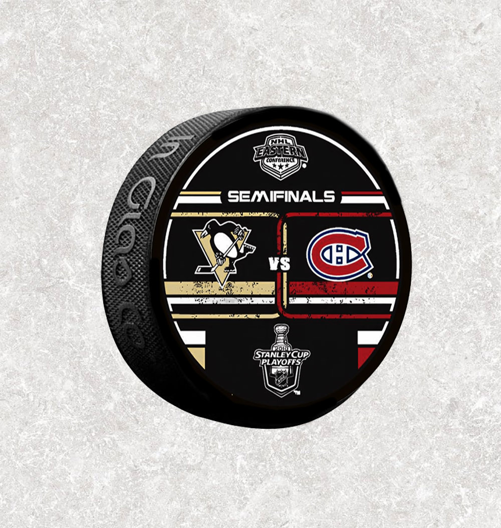 Jaroslav Halak Pre-Order Montreal Pittsburgh Play-Offs 2010 Autographed Puck