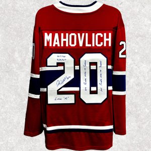 Peter Mahovlich Montreal Canadiens Autographed Jersey