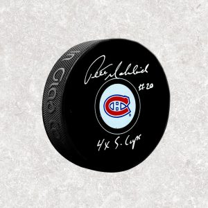 Peter Mahovlich Montreal Canadiens Autographed Puck