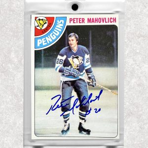 Peter Mahovlich Pittsburgh Penguins 1978-79 O-Pee-Chee #51 Autographed Card